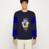 Clothing Vintage Supply | Vintage Supply Varsity Bear Crew Jumper Navy