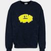 Clothing Vintage Supply | Vintage Supply Overdyed With Varsity Patch Unisex Zip-Up Sweatshirt Navy