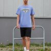 Clothing Vintage Supply | Vintage Supply Front Tee Print T-Shirt Blue