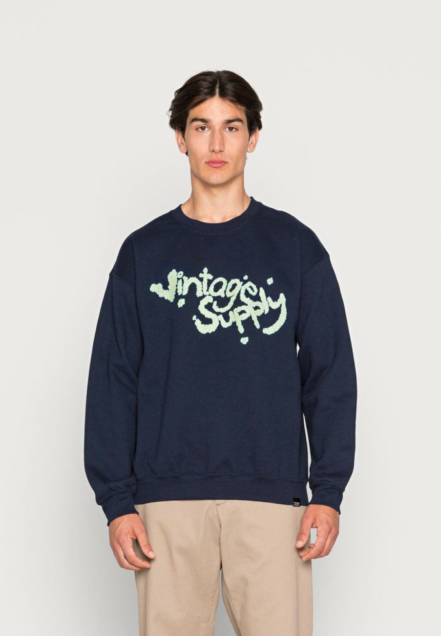 Clothing Vintage Supply | Vintage Supply Cloud Sweatshirt Navy