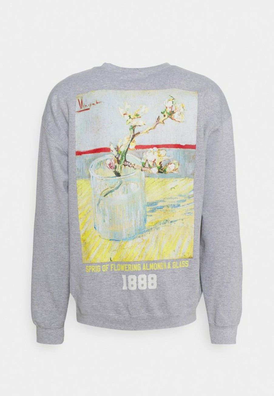 Clothing Vintage Supply | Vintage Supply Van Gogh Art Graphic Sweatshirt Sports Grey