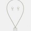 Accessoires Vintage Supply | Vintage Supply Necklace & Earring Set Earrings Silver-Coloured