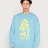 Clothing Vintage Supply | Vintage Supply Front Back Print Sweatshirt Blue