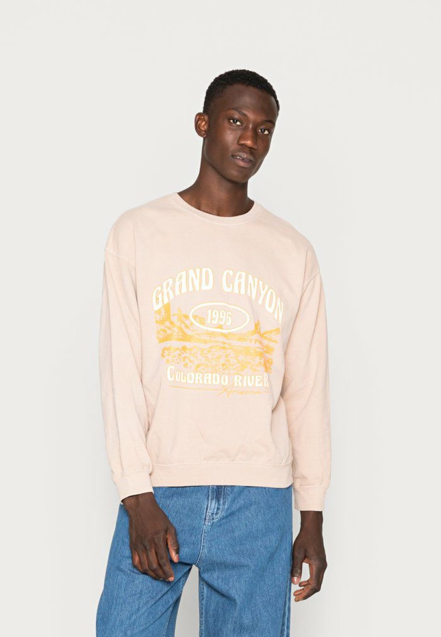 Clothing Vintage Supply | Vintage Supply Grand Canyon Graphic Unisex Sweatshirt Taupe