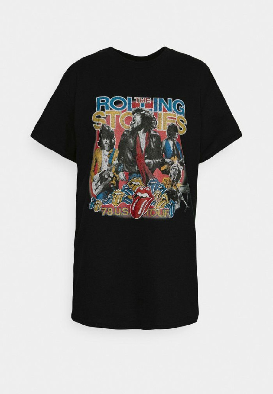 Clothing Vintage Supply | Vintage Supply Rolling Stones Graphic Print T-Shirt Black