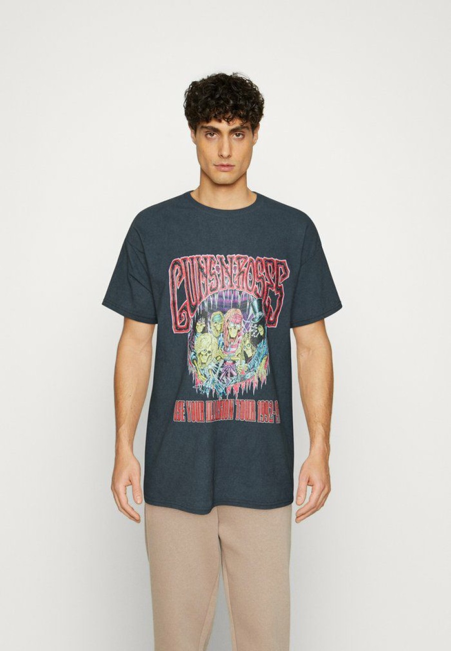 Clothing Vintage Supply | Vintage Supply Guns N Roses Zombie Tee Print T-Shirt Black