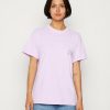 Clothing Vintage Supply | Vintage Supply Cropped Core Logo Basic T-Shirt Lilac