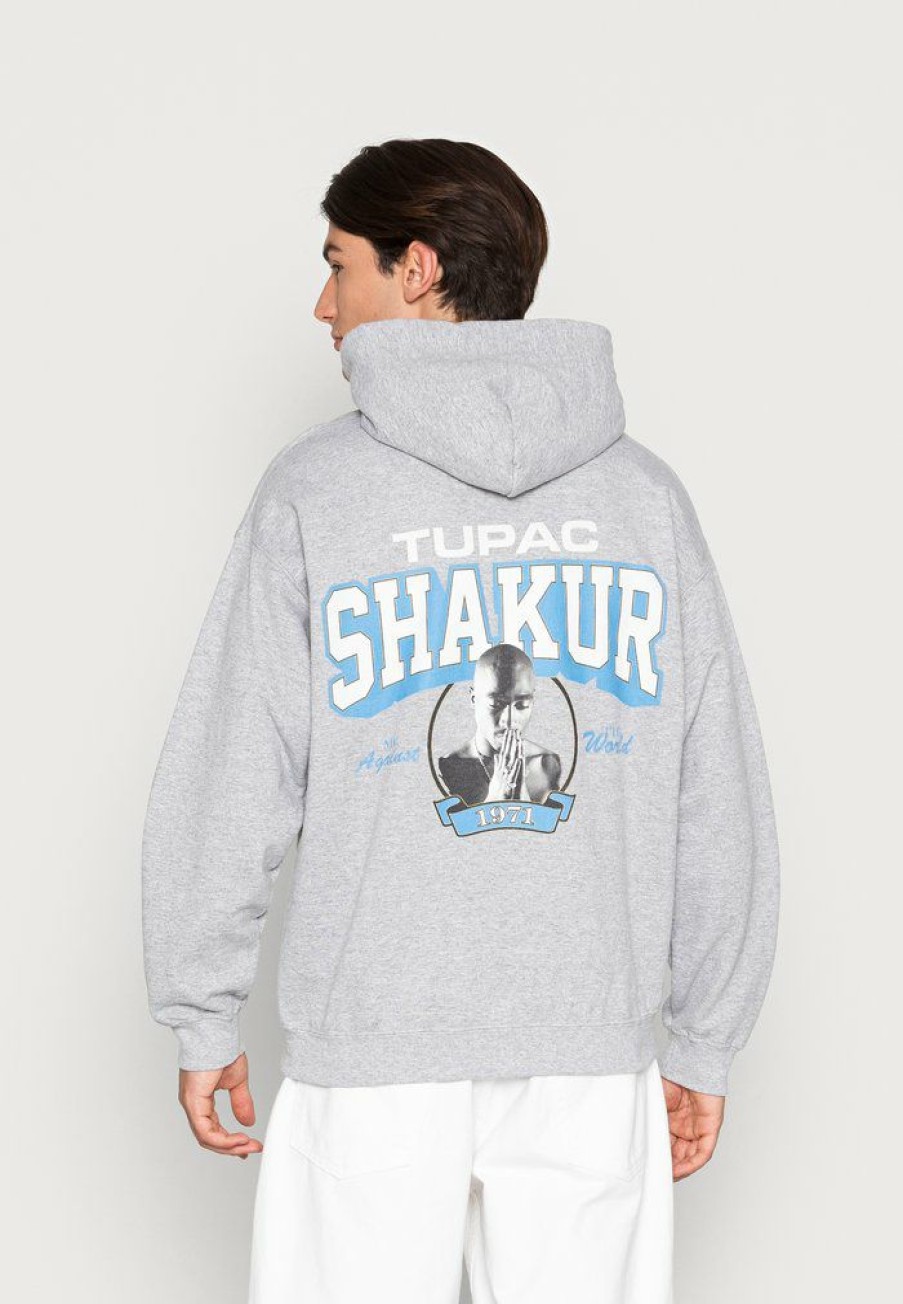 Clothing Vintage Supply | Vintage Supply 2Pac Shakur Hoodie Sweatshirt Sports Grey