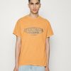 Clothing Vintage Supply | Vintage Supply Front Embroidery Logo Tee Unisex Basic T-Shirt Overdye Orange