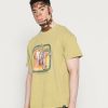 Clothing Vintage Supply | Vintage Supply Triple Trouble Front Graphic Tee Print T-Shirt Olive