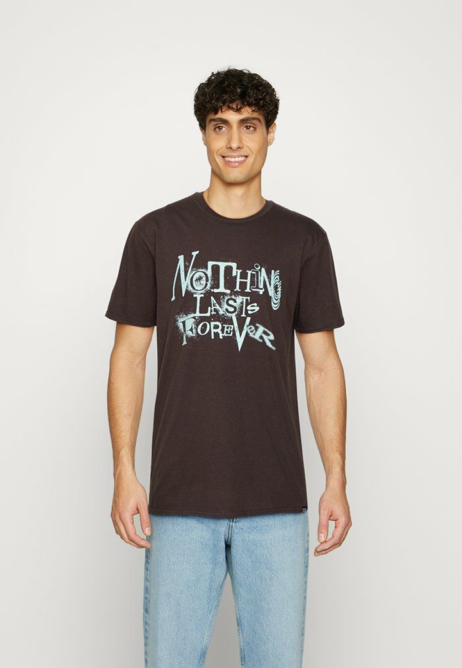 Clothing Vintage Supply | Vintage Supply Nothing Last Forever Tee Print T-Shirt Brown