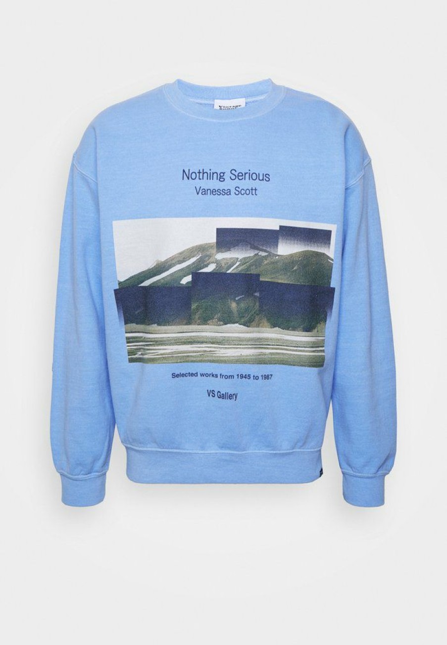 Clothing Vintage Supply | Vintage Supply Graphic Sweat Sweatshirt Blue