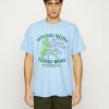 Clothing Vintage Supply | Vintage Supply Sound Body Sound Mind Front Tee Print T-Shirt Washed Blue