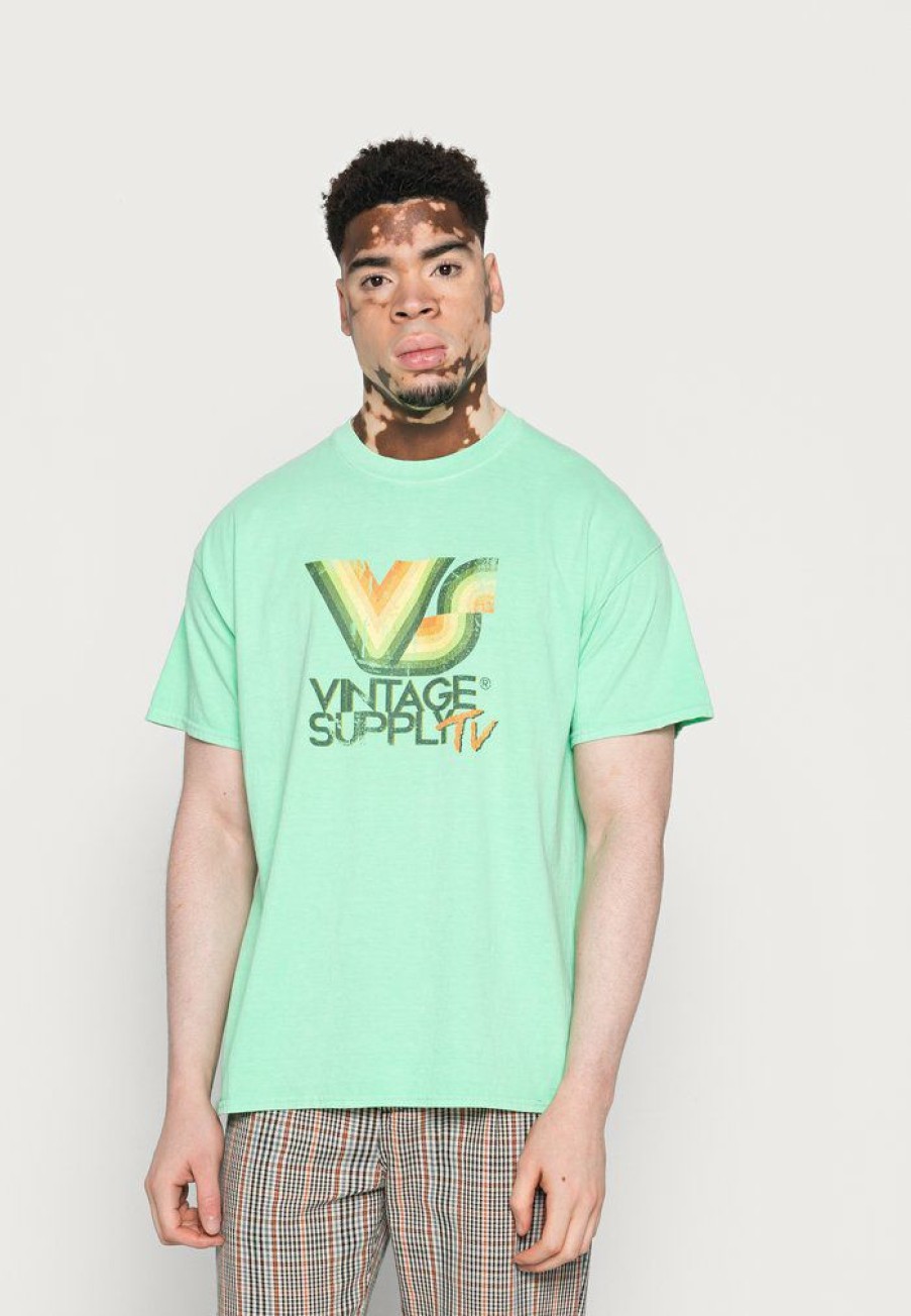 Clothing Vintage Supply | Vintage Supply Vs Tv Front & Back Graphic Tee Print T-Shirt Mint