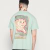 Clothing Vintage Supply | Vintage Supply Louis Wain Front And Back Graphic Tee Print T-Shirt Lime