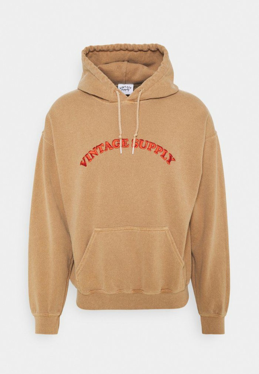 Clothing Vintage Supply | Vintage Supply Unisex Hoodie Overdyed Tan