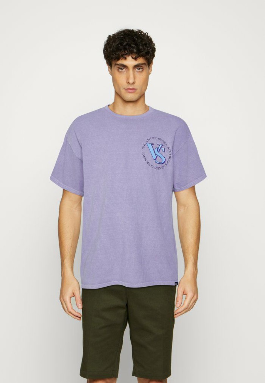 Clothing Vintage Supply | Vintage Supply Body Works Front & Back Tee Print T-Shirt Purple