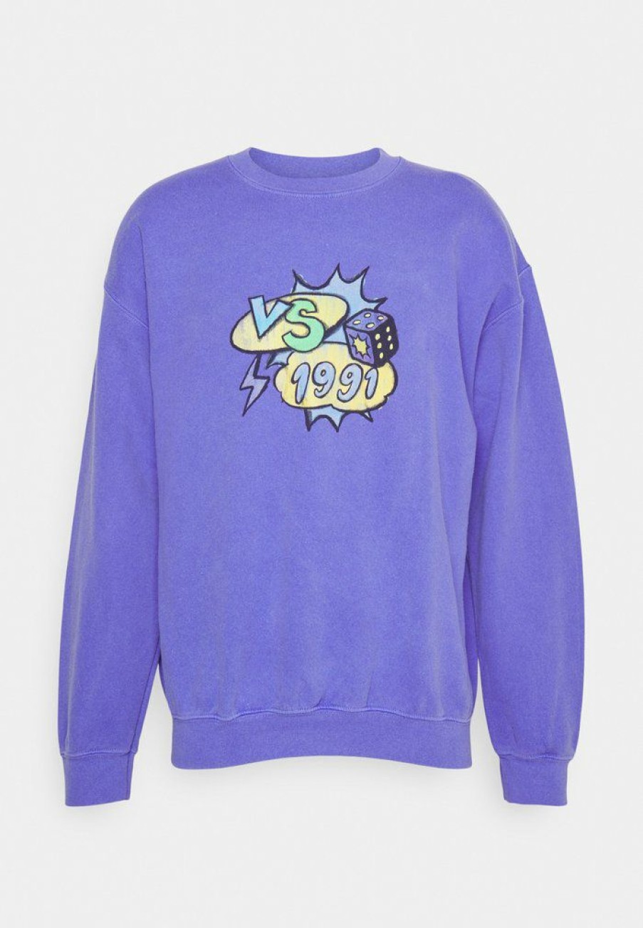 Clothing Vintage Supply | Vintage Supply Cartoon Graphic Unisex Sweatshirt Lilac